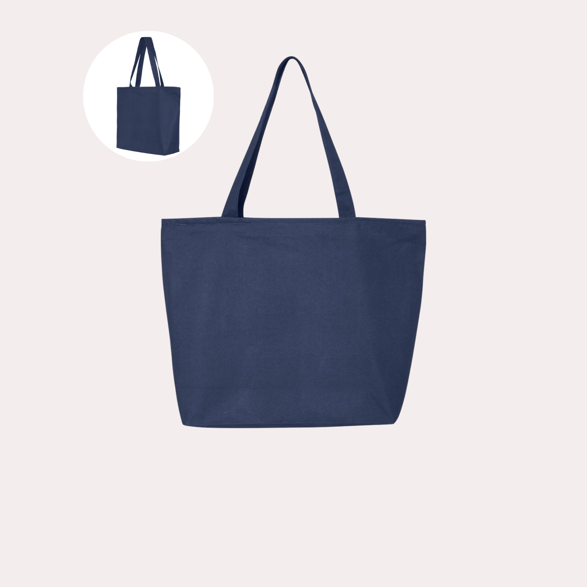 Grand Tote Bag avec Zipper - 25L