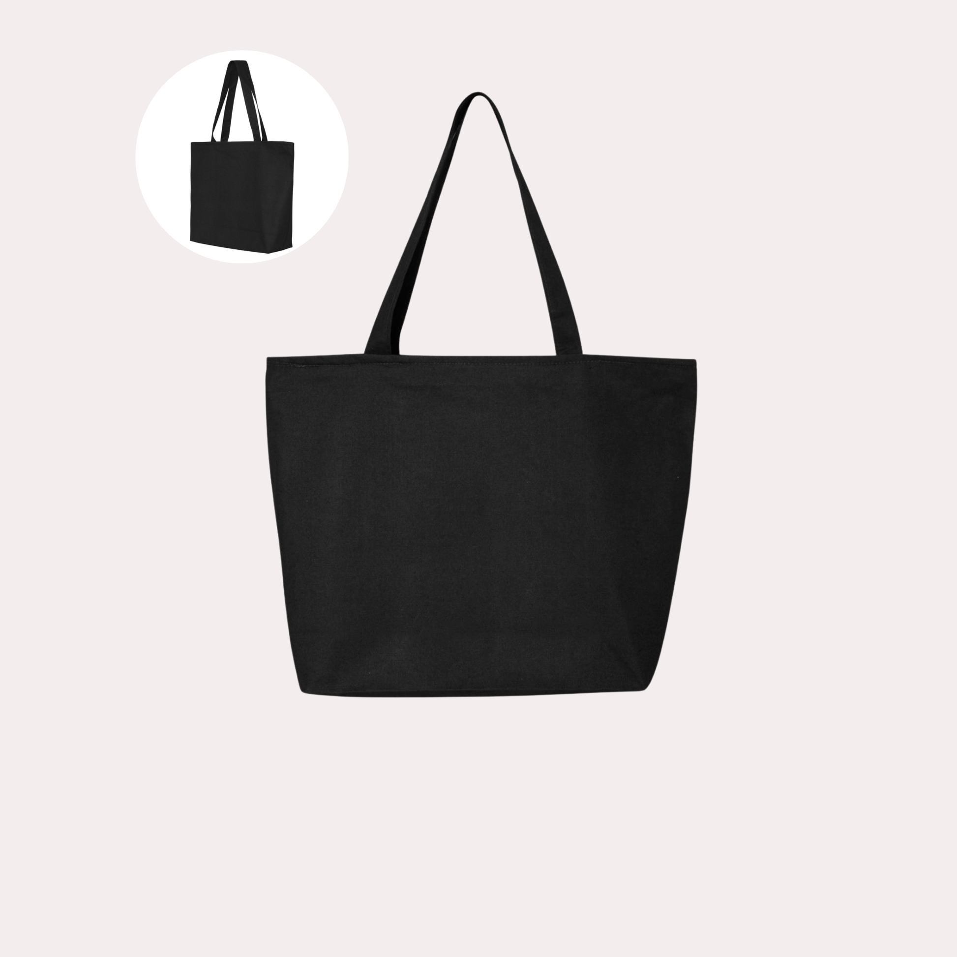 Grand Tote Bag avec Zipper - 25L