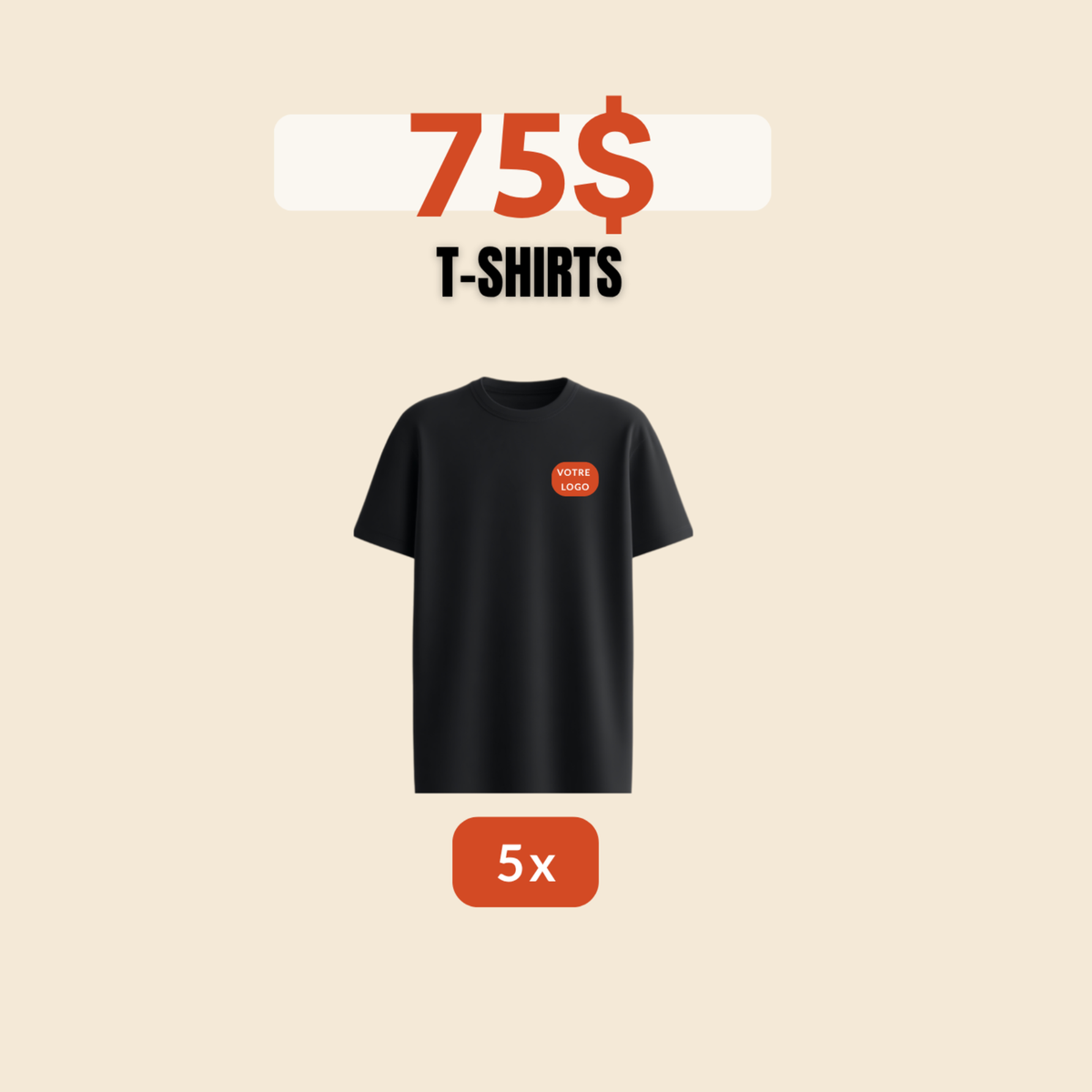 5 T-shirts