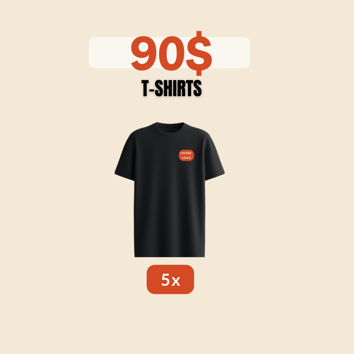 5 T-shirts