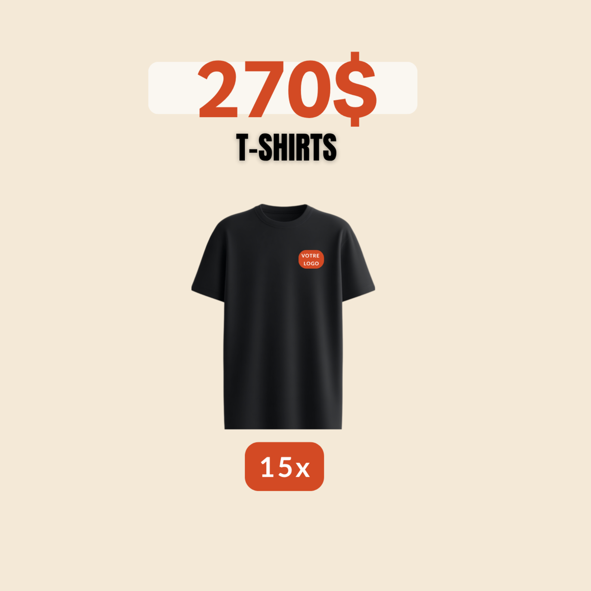 15 T-shirts