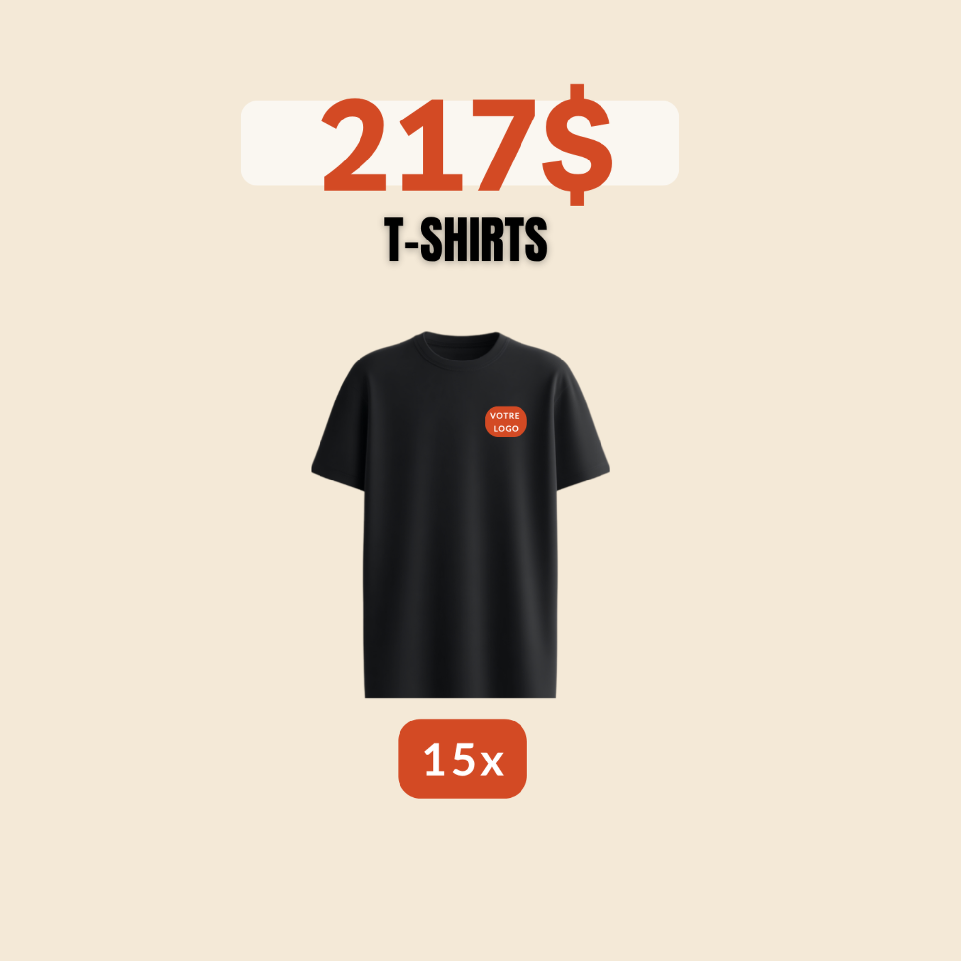 15 T-shirts